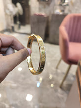Load image into Gallery viewer, Gold Plated Stylish Kada Bracelet