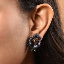 Load image into Gallery viewer, victorian flower earrings