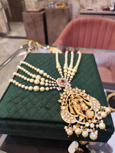 Load image into Gallery viewer, Radha Krishna Temple Set in Pearls(ISHAS)(027)