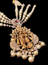 Load image into Gallery viewer, Radha Krishna Temple Set in Pearls(ISHAS)(027)