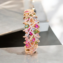 Load image into Gallery viewer, Multicolored Bracelet in Rose Plating