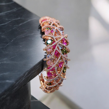 Load image into Gallery viewer, Multicolored Bracelet in Rose Plating