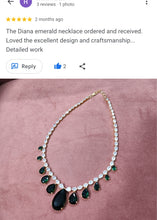 Load image into Gallery viewer, The Diana Emerald Diamond Necklace Set