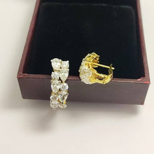 Load image into Gallery viewer, Silver Swarovski Bali