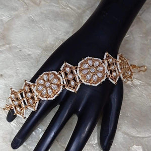 Rose Gold Kundan Bracelet