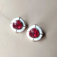 Load image into Gallery viewer, Ruby Studs