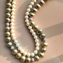 Load image into Gallery viewer, Baroque Pearl Mala in Mint