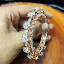 Load image into Gallery viewer, Rose Gold Diamond Bracelet (one piece)
