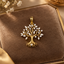 Load image into Gallery viewer, The Kalpvriksh Tree Pendent on 925 Silver and Mossanite

