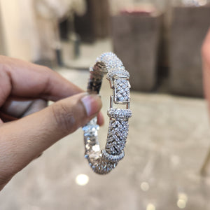 silver Kada bracelet