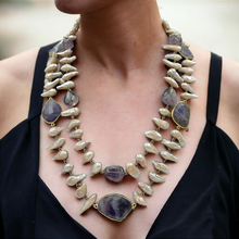 Load image into Gallery viewer, Baroque Mala with Amethyst (ISHAS)

