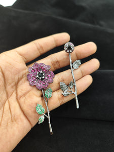 Two Way Flower Earrings