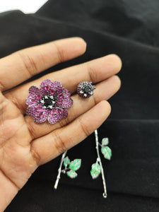 Two Way Flower Earrings