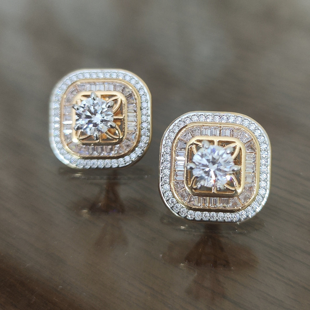 Diamond Studs gold plated
