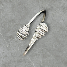 Load image into Gallery viewer, Silver Plated Diamond Bracelet Size 2.4 Openable
