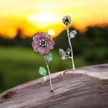 Load image into Gallery viewer, Two Way Flower Earrings
