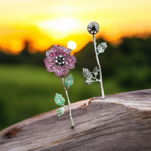 Two Way Flower Earrings