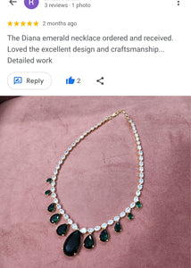 The Diana Emerald Diamond Necklace Set