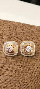 Diamond Studs gold plated