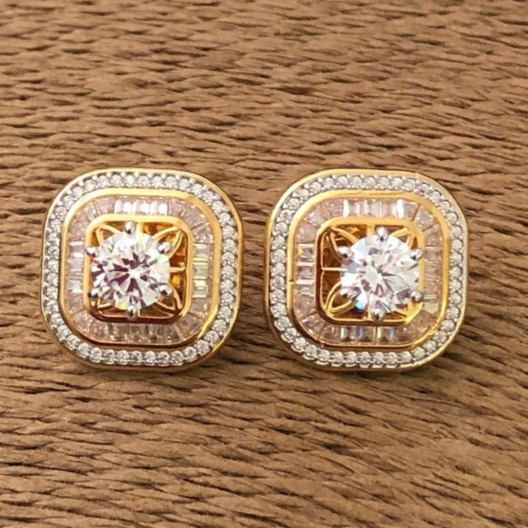 Diamond Studs gold plated