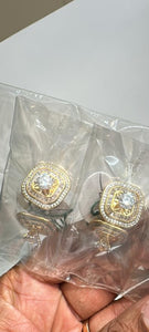 Diamond Studs gold plated