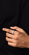 Load image into Gallery viewer, Mens Ring in 925 Silver with Austrian CZ
