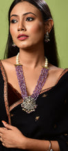 Load image into Gallery viewer, Balaji Pendent in Victorian Finish with Amethyst Beads
