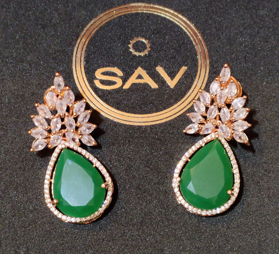 Green Matte earrings
