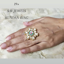 Load image into Gallery viewer, Kundan Fancy Ring
