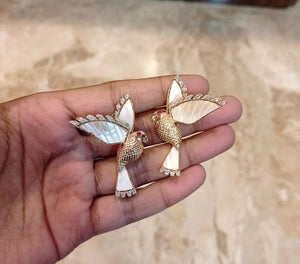 Eagle Mother of Pearl Earrings