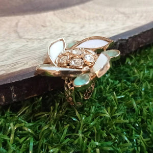 Mother of Pearl Mint Ring