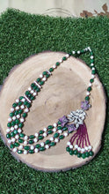 Load image into Gallery viewer, Side Brooch Mala in Semi Precious Beads
