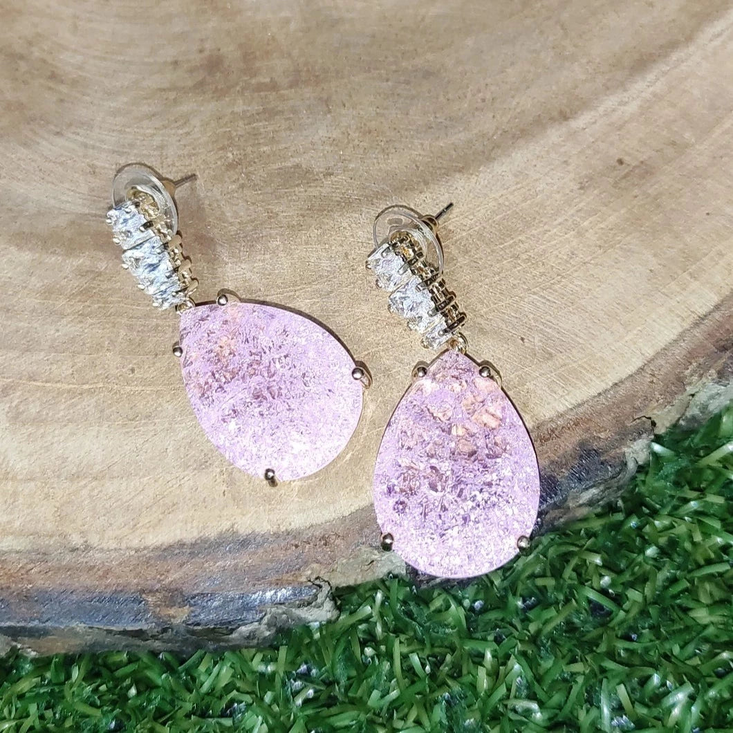 Looking Sassy Hoop Earrings In Light Pink • Impressions Online Boutique