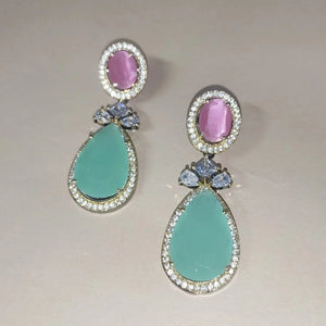 Pink Mint Translucent Earrings