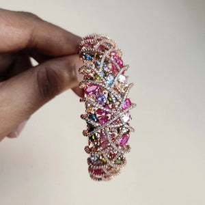 Multicolored Bracelet in Rose Gold