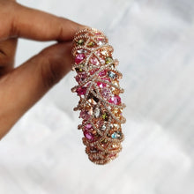 Load image into Gallery viewer, Multicolored Bracelet in Rose Plating
