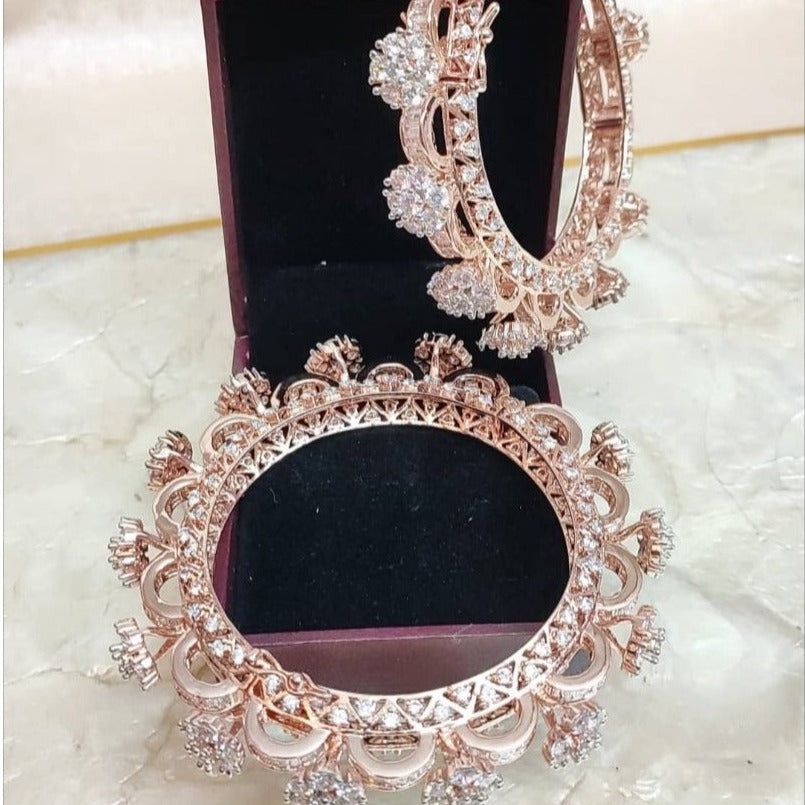 Diamond 18k Rose Gold Bangle Bracelet Jewelry for Engagement Anniversary,  Natural Brilliant Cut Diamond Women Bracelet for Wife - Etsy | Diamond  bracelet design, Rose gold bangle bracelet, Gold bangles design
