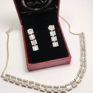 Classy Diamond Necklace Set